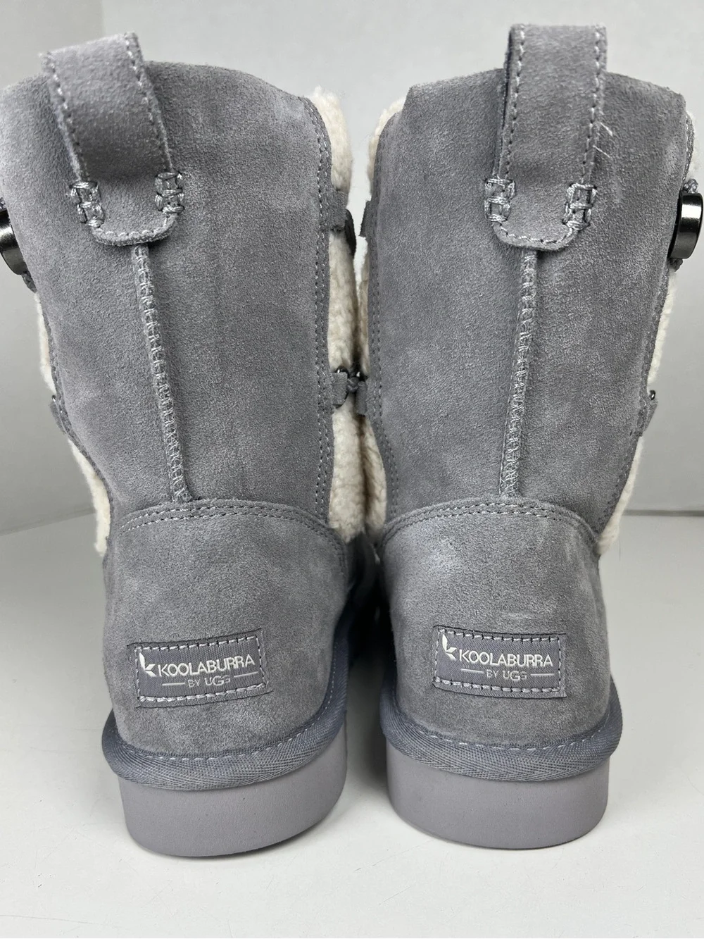 KOOLABURA By UGG Women’s Size 8 Gray Suede Michon Short Wraparound Lace Boot